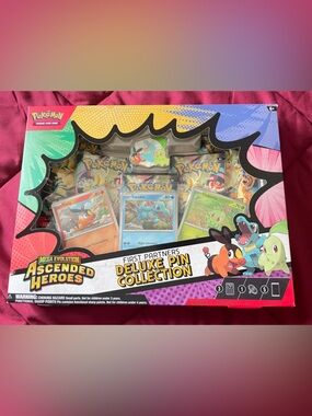 Pokemon Ascended Heroes First Partners Deluxe Pin Collection - Multicolor
